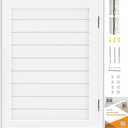Saloon Swinging Doors 24/28/30/32/36 Inch Wide - White Heavy Duty Swing Cafe Doors with Hinges, Hardware & Install Guide - Single Swinging Half Door for Bar Kitchen Doorway Decor