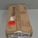 TUTOTAK Small Side Table, Narrow End Table, Bedside Table, Couch Side Table with Wheels for Living Room or Bedroom, White TB01BW061