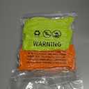 2 x Women's Neon Scrunch Crew Socks 80s 90s Retro 3-Pack Cotton Stacked Boot Calf Cozy Ribbed Slouchy Socks Size 5-10 (2-neon Green/1-neon Orange)