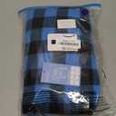 Kuoser Dog Winter Coat, Windproof Dog Fleece Jacket British Style Plaid Cold Weather Doggie Vest Coats, Reversible Cozy Warm Pet Clothes Apparel for Extra Large Size Dogs XXL (Blue)