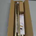 YNL Shower Curtain Rod 34-82 Inches (2.8-6.8ft) Adjustable Spring Shower Rod No Drilling, Non-Slip, Never Rust, Stainless Steel, Suitable for Bathroom Window Living room, Gold