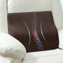 Back Support Pillow for Recliner Chair, Memory Foam Couch Back Cushions Ergonomic Large Lumbar Support Pillow for Lower Back Pain Relief, with Soft Velvet (Coffee)