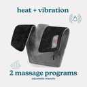 HoMedics Heating Pad, Duel Intensity Vibrating Heated Neck & Shoulder Massage Wrap to Aid & Rejuvenate Sore and Tired Muscles, Black