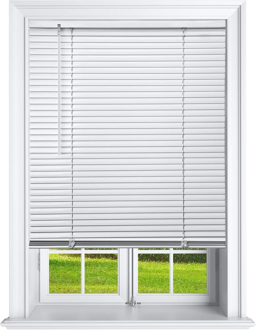 Cordless 1 Inch Window Blinds, Mirrotek Cordless Blinds Light Filtering Mini Blinds 31 x 64