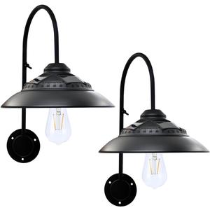 Goodeco Solar Barn Lights for Outside - Metal Design Outdoor Lights with Motion Sensor
