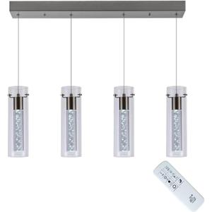 Pendant Lights Kitchen Island with Remote, 3000K-6000K Dimmable LED Brushed Nickel Pendant Light Fixtures, Modern Kitchen Pendant Lighting Over Island for Dining Room & Bar Counter