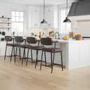 Garvee Counter Height Bar Stools Set of 2 With Arms, Upholstered, 26",