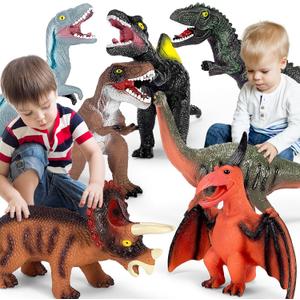 7 Piece Jumbo Dinosaur Toys Big Dinosaur Toy for Boys Realistic Giant Dinosaur Toys for Kids 3-5 -, Perfect Dinosaur Gifts for Kids