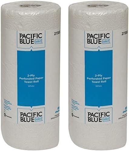 20 Pack Georgia-Pacific Pacific Blue Select 2-Ply Perforated Paper Towel Rolls by GP PRO, 27385, 85 Sheets Per Roll