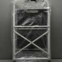 BONTEC 2-Step Ladder, Folding Step Stool, 600lbs Max Load Capacity, Sturdy Steel, Non-Slip Pedals, Lightweight, Portable Steel Ladder with Convenient Handrail, Safety Design for Home & Work, White