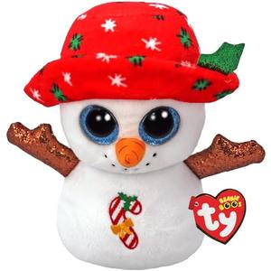 Ty Beanie Boo BRRRNIE The Christmas Snowman - 6"