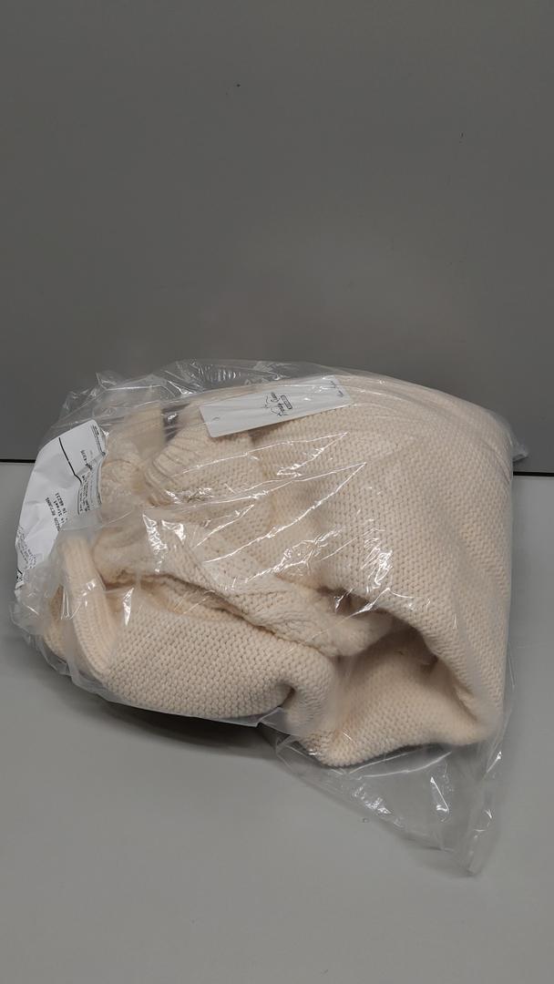 Trendy Queen Women's Oversized Cable Knit Crewneck Sweaters Cozy Winter Clothes large