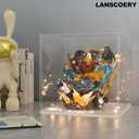 LANSCOERY Large Thickened Acrylic Display Case, 17.7x17.7x17.7 in