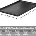MidWest Homes for Pets 42-Inch Replacement Pan, Measures 41.3 x 27.75 x 1 Inches, Universal Leak-Proof Tray for Dog Crates & Multi-Purpose Use, Fits Most Standard 42" Wire Crates