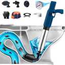 Electric Power Air Toilet Plungers-Pump Gun, Heavy High Pressure Blasters for Kitchen and Bathroom Drain, are The Best unclogger Tools as Clog removers for Pipes and Toilets(Blue