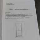 Frameless Pivot Shower Door 36"-38" W x 72" H, Swing Shower Glass Doors with Nano Explosion-Proof Film Tempered Glass 1/4"(6mm) Reversible Installtion, Matte Black Finish