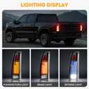 LED Tail Light Fit for Chevy & GMC C/K 1500 88-99, for C/K 2500 3500 88-00, for C/K 1500 2500 Suburban 92-99, for Blazer 92-94, for Tahoe 1995-1999, for Yukon, for Cadillac Escalade 99-00, Clear Lens