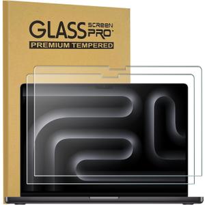 KEANBOLL 2-Pack MacBook Pro 14 Tempered Glass Screen Protector for MacBook Pro 14 Inch (M5 & M4, M3, M2, M1 Pro/Max Chip, 2025-2021), Ultra Clear Tempered Glass - 9H Hardness Scratch Resistant