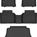 HAFIDI All Weather Car Floor Mats & Cargo Liner for Lexus ES 2019-2024 (ES350/ES300h) & 2025 ES300h Custom Fit Full Set Accessories - Black