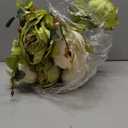 Duovlo Fake Flowers Vintage Artificial Peony Silk Flowers Wedding Home Decoration,Pack of 1 (New Green)
