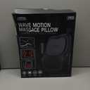 Up & Down Shiatsu Back Massage with Heat External Adjustable Cushion Pad, 3D Kneading Massage Pillow for Lower Back, Neck, Shoulder, Leg Pain Relief Deep Tissue for Office, Chair & Home (Black)