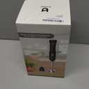 Cordless Hand Blender, UTALENT Variable Speed Immersion Blender handheld Rechargeable, with USB-C Charging Cable, Egg Whisk, for Smoothies, Milkshakes, Hummus and Soups  Black