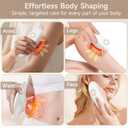 Body Sculpting Machine 3-in-1 for Home Use, Cellulite Massage Tool with Suction & Red Light, Lymphatic Drainage Massager for Arms, Thighs & Belly, Portable Body Sculptor
