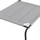 Coolaroo Original Elevated Dog Bed - Breathable Off-The-Ground Pet Bed with Cooling Fabric, Joint Relief & Moisture-Resistant Fabric, 100% Recyclable, Easy Clean, Gray, Extra Large (Grey)
