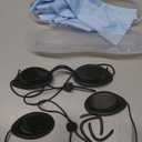 Karono Flexible IPL Goggles Eye Shields - UV Eye Protection Glasses for Skin Therapy, Tanning Bed, Hair Removal, Blocks 200-2000nm Wavelengths, Adjustable Head Strap for Comfort Fit