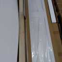 60" x 84" Bifold Sliding Barn Door, K Shaped Panel with Sliding Hardware Kit Set, Finished Closet Door Slab, 5.66FT Track for 4 Doors, MDF, White