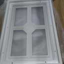 4PCS Garage Door Windows, 20.7"x13.8" Garage Door Windows Inserts with Plexy Glass for Exterior Garage Doors, Cross Design