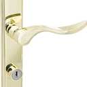 Wright Products - Serenade Mortise Keyed Lever Mount Latch with Deadbolt for Screen and Storm Doors, Polished Brass