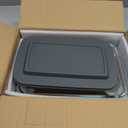 8-Piece Deep Glass Baking Dish Set with Plastic lids,Rectangular Glass Bakeware Set with Lids, Baking Pans for Lasagna, Leftovers, Cooking, Kitchen, Freezer-to-Oven and Dishwasher, Gray