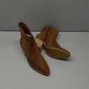 Women's Ankle Boots Low Chunky Heeled Booties Casual Comfortable Fall Winter Pointed Closed Toe Short Boots for Women. (9, Brown Mf 970)