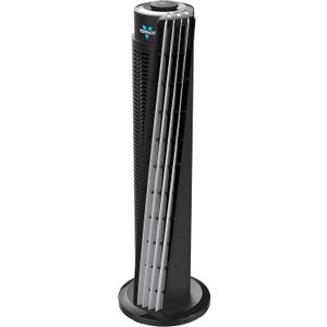 Vornado 143 Whole Room Air Circulator Tower Fan with Timer and Remote Control, 29", Black