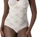 Bali womens Lace Shapewear, Faja Body Shaper, Lace 'N Smooth Firm-control Shapewear for Women, Built-in Bra, 38D