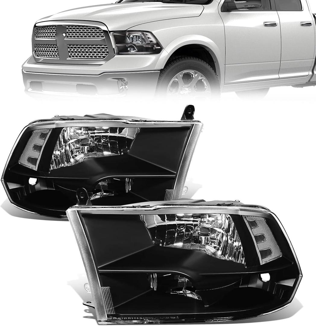 Front Headlight Assembly for 2009-2018 Ram 1500