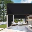 Shade-Cloth 85-90% for Garden Plants 7x7 FT, Black Sun-Block Shade Cover Mesh Tarp with Grommets Sun Shade Canopy for Outdoor Pergola Patio Flower Lawn Kennel Chicken Coop