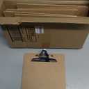 Officemate Recycled Wood Clipboards, 6 Inch Clip, 6 Pack Clipboards, Letter Size (9 x 12.5 Inches), Brown (83706)