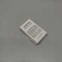 3 x Cat Eye Nails Short Squoval, Shimmery White, Small Size Press on False Nails, 24 Reusable Fake Nails With Stick on Adhesive Tabs