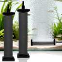 AquaMiracle New Innovative Rubber Air Stone | Air Bubbler | Oxygen Air Diffuser | for Pond Aerator | Pond Aeration | for Large Aquarium | 8x1.25 | 2-Pack