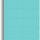 65lb Bright Name Badge Inserts 2.25 x 3.5-8 per page - High Visibility Standard Printable Name Tag Cardstock for Inkjet & Laser Printer Compatible - 25 Sheets / 200 Printable Name Cards (Blue)