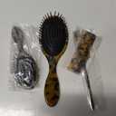 Meanplan Tortoise Shell Hair Comb Set Cellulose Acetate Paddle Detangler Brush Wide Tooth Comb Mini Tail Brushes Kit Grooming Tools for Women Men Thick Thin Curly Wavy Wet Dry Hair Gift