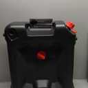 Performance Tool W4078 24-Quart Oil Drain Container, Deep Drain Well, Integrated Handle, Sealing Rubber Gaskets, Black