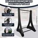 24"x39" Changeable Message Board Sidewalk Sign, Standard Portable A-Frame Sign & Letter Kit for Outdoor,Business, Large Black Standing Frame with Wheels, Water-Fillable and Wind-Resistant