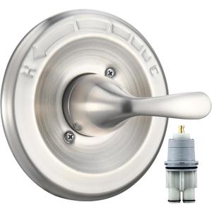 Replacement for Delta Classic 13 Series Single-Function Trim Kit, T13020-SS Stainless Steel Shower Handle, Fit Delta Shower Valve R10000 Series (Cartridge Included)