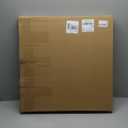 Round Coffee Table, Small Coffee Tables for Living Room, Low Wood Coffee Table with Metal Frame, Floor Table Desk for Sitting on The Floor, Home, Office, White(23.6" D x 17.7" H) (1T)