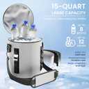 Cold Therapy Machine with Timer, Portable Ice Machine for Shoulder After Surgery, Knee Ice Area Accessory, Cryotherapy Pain Relief, Recovery System for Shoulder, Knee, Hip and Ankle Replacement