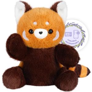 SuzziPals Heatable & Coolable Red PandaStuffed Animals, Cute Microwavable Heating Pad Plushies for Soothing & Relaxation, Stuffed Red PandaPlush Toys, Red Panda Plush Toy Gift
