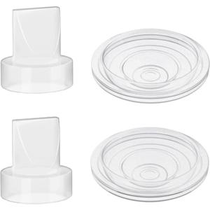 S9/S12/S9pro/S12pro Duckbill Valve and Silicone Diaphragm, Compatible with NaNaLazy/TSRETE/momcozy, Wearable Breast Pump Replacement Parts Accessories (4 Piece Set)